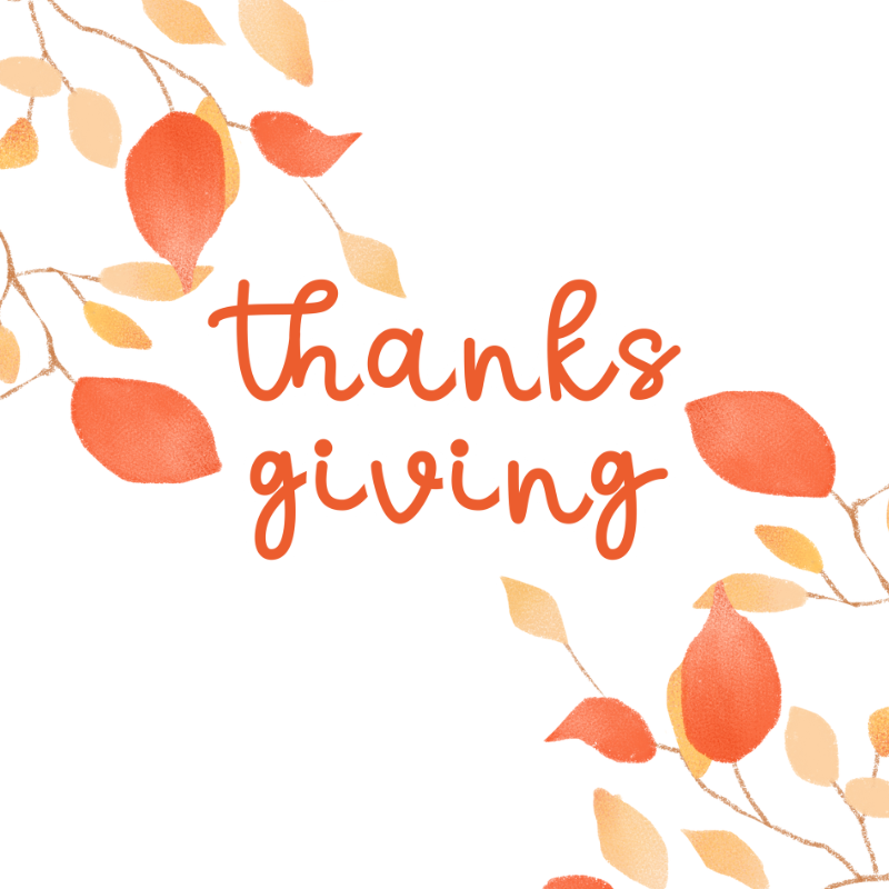 Thanksgiving Designs Magnet - 2" x 2" Square