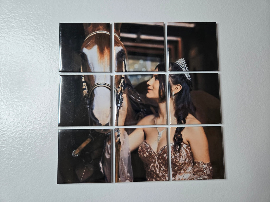 Custom Photo Puzzle Magnet - 2" x 2" Square