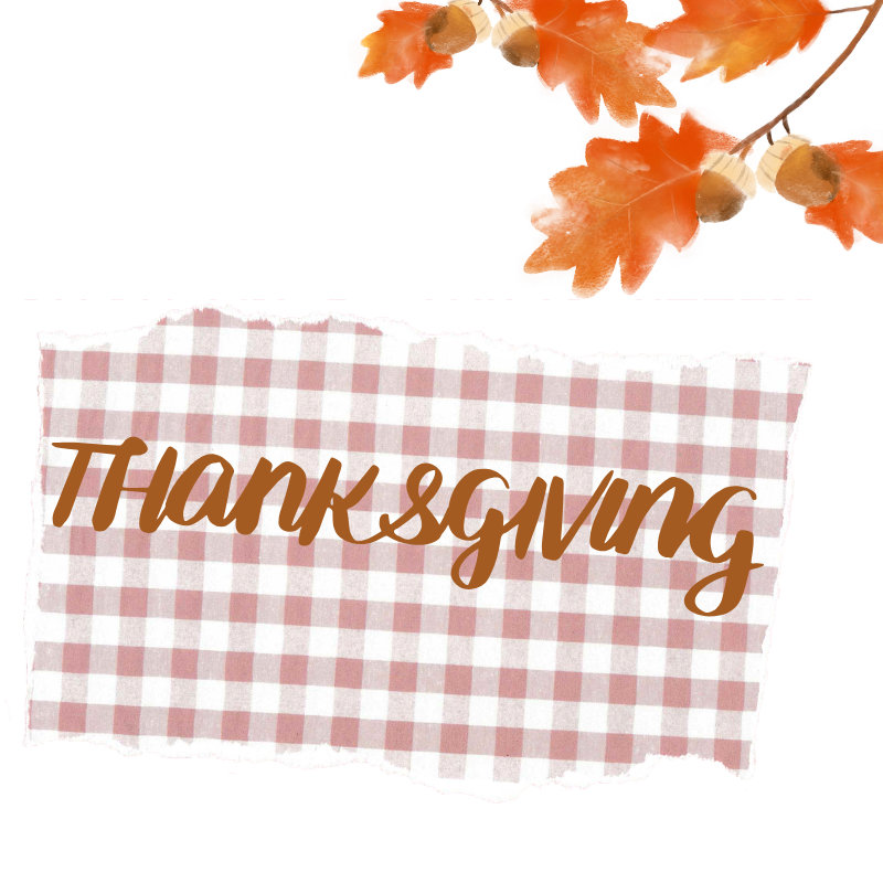 Thanksgiving Designs Magnet - 2" x 2" Square