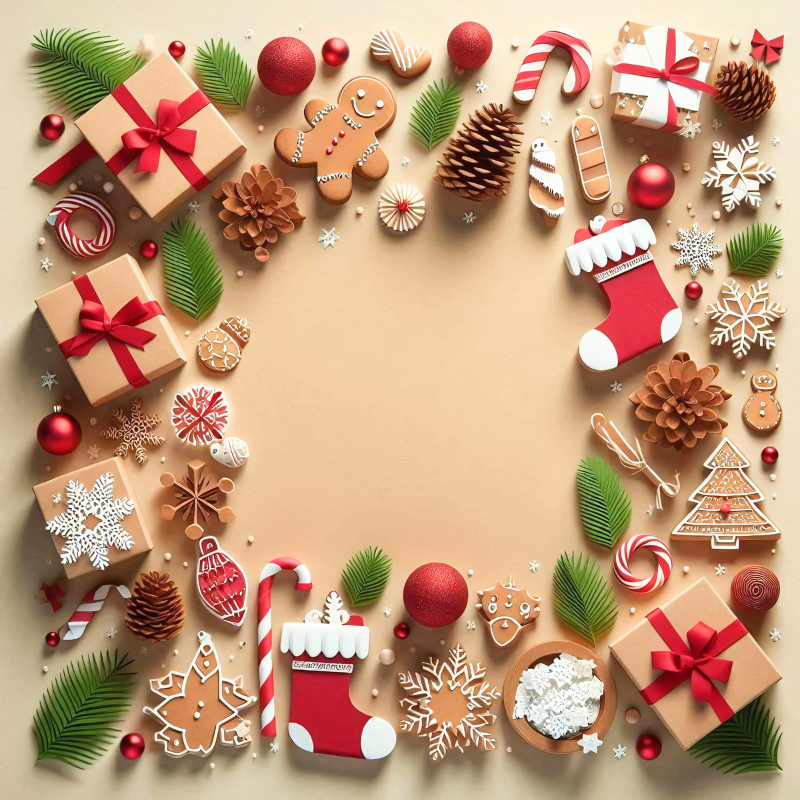 Christmas Designs Magnet - 2" x 2" Square